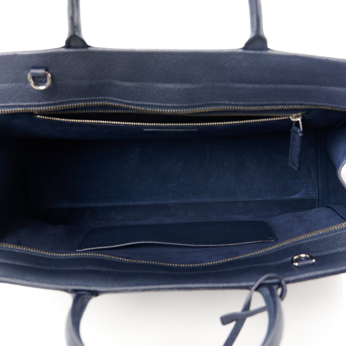Calfskin Medium Rive Gauche Cabas Navy Blue