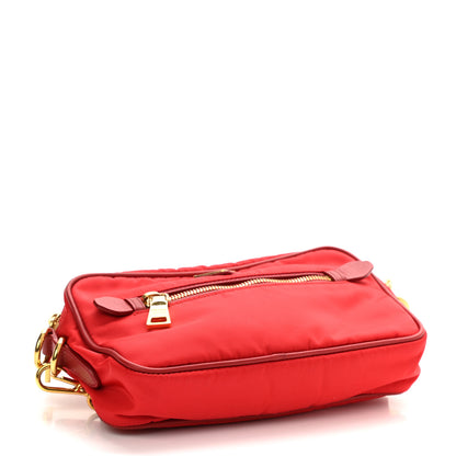 Prada Tessuto Nylon Mini Camera Crossbody Rosso 9 of 11