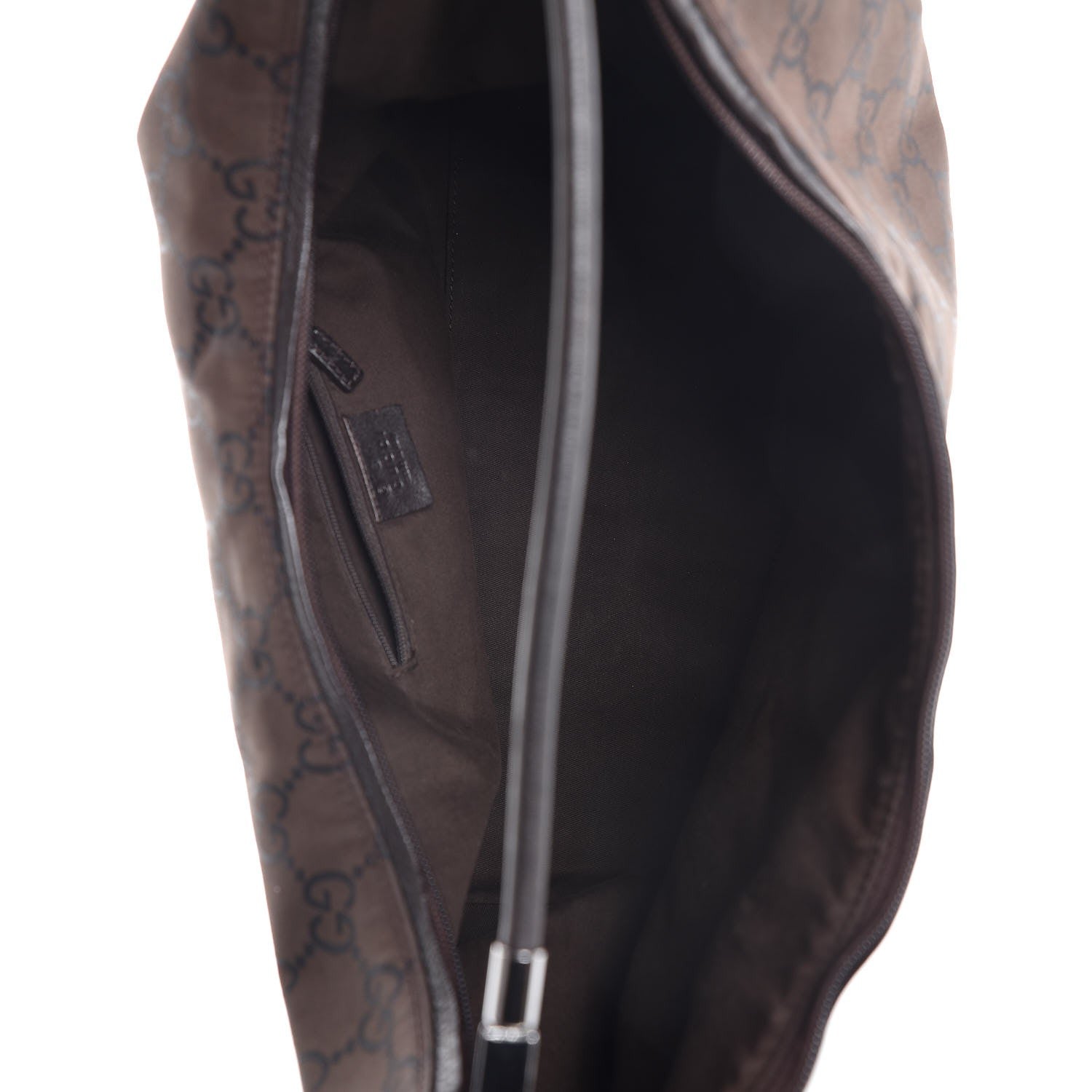 Gucci Nylon Monogram Hobo Dark Brown 5 of 7