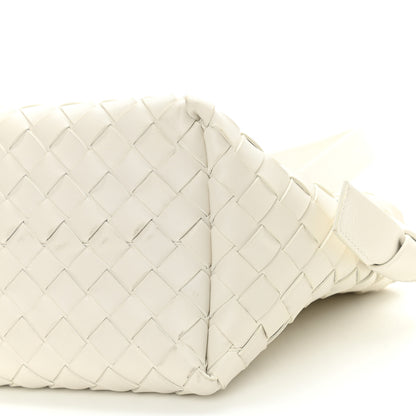 Bottega Veneta Nappa Intrecciato Tie Shoulder Bag White 9 of 10