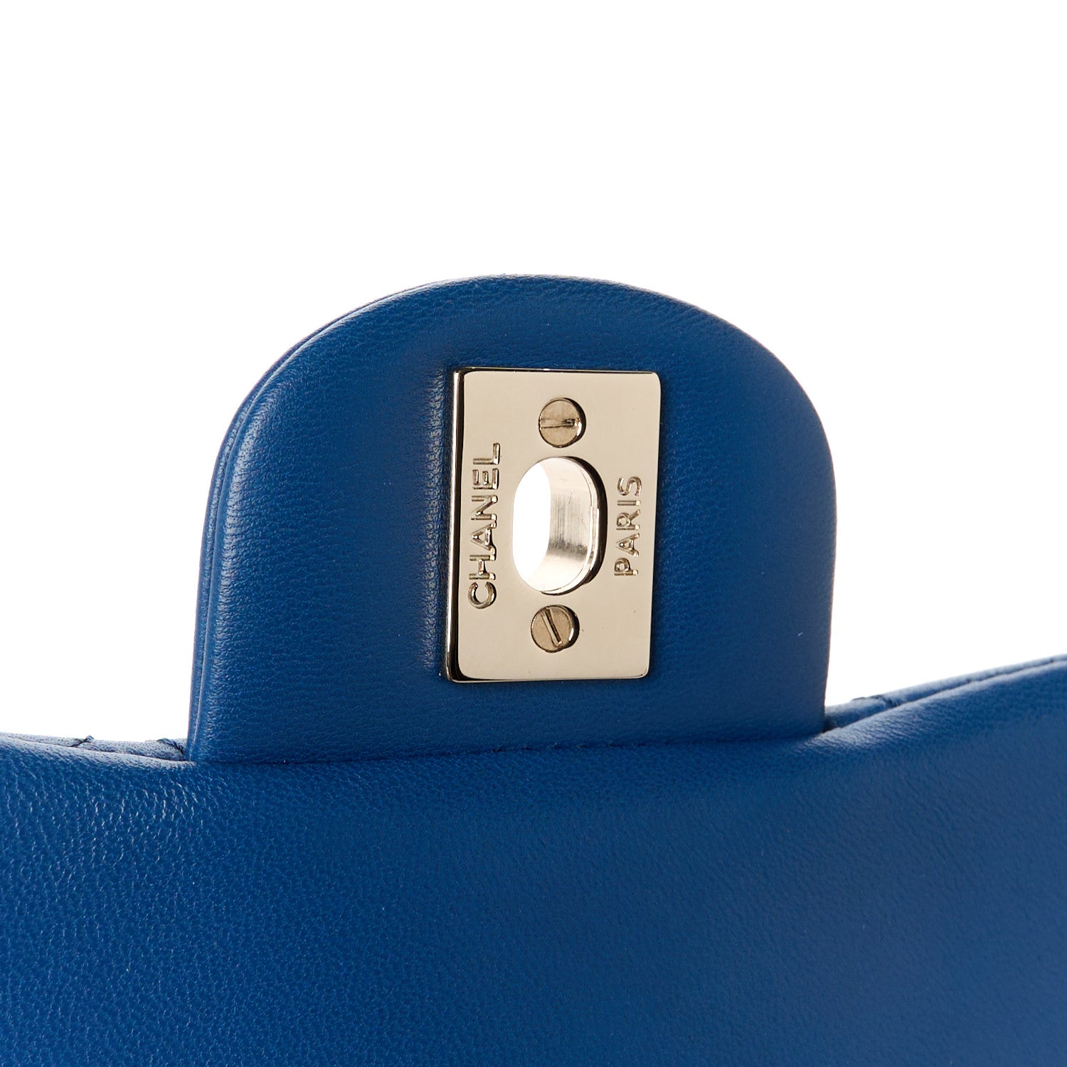 Chanel Lambskin Quilted Mini Square Flap Blue 6 of 11