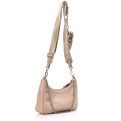 Prada Nylon Re-Edition 2005 Shoulder Bag Deserto 3 of 12