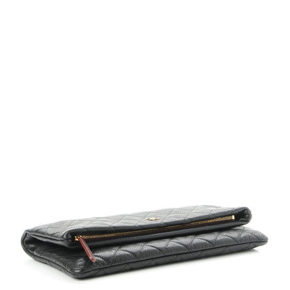 Chanel Caviar Quilted CC Beauty Clutch Black 4 of 9