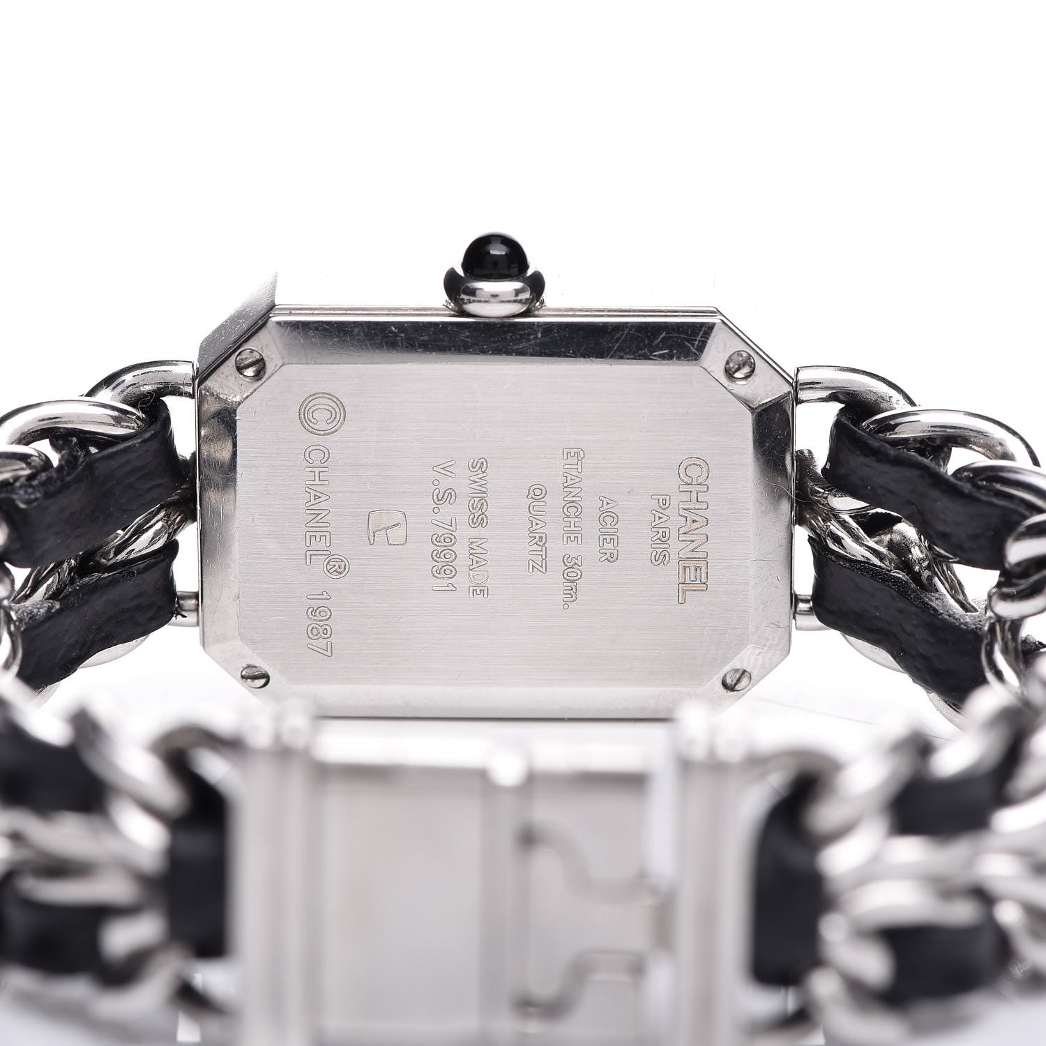 Chanel Stainless Steel Lambskin 20mm Chain Premiere Quartz Watch M 5 of 10