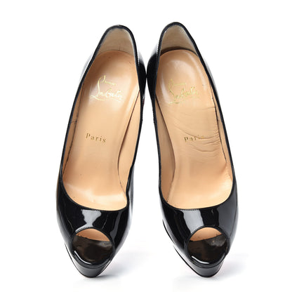 Christian Louboutin Patent Altanana 140 Pumps 37 Black 5 of 12