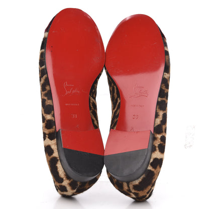 Christian Louboutin Leopard Print Cap Toe I Love My Loubies Loafers 38 Rouge Imperial 6 of 9