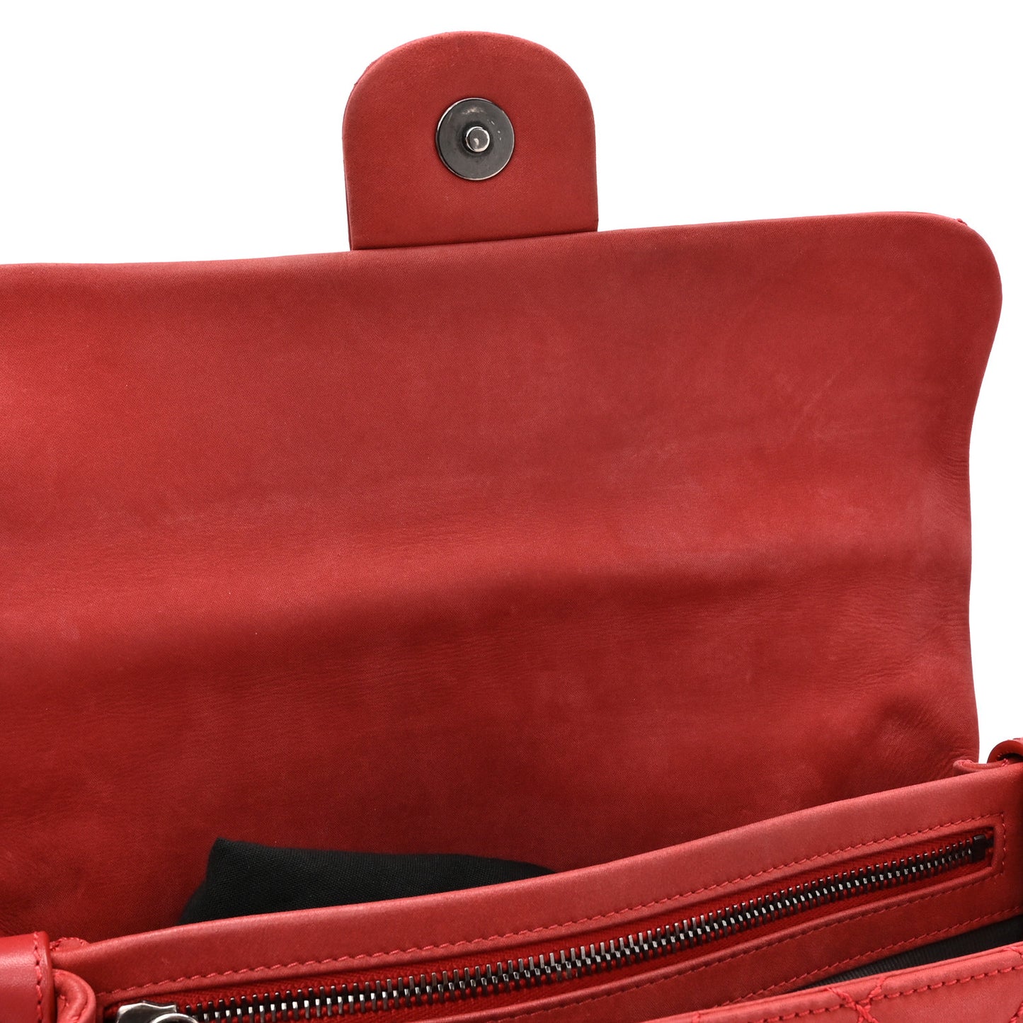 Suede Medium Coco Daily Flap Red