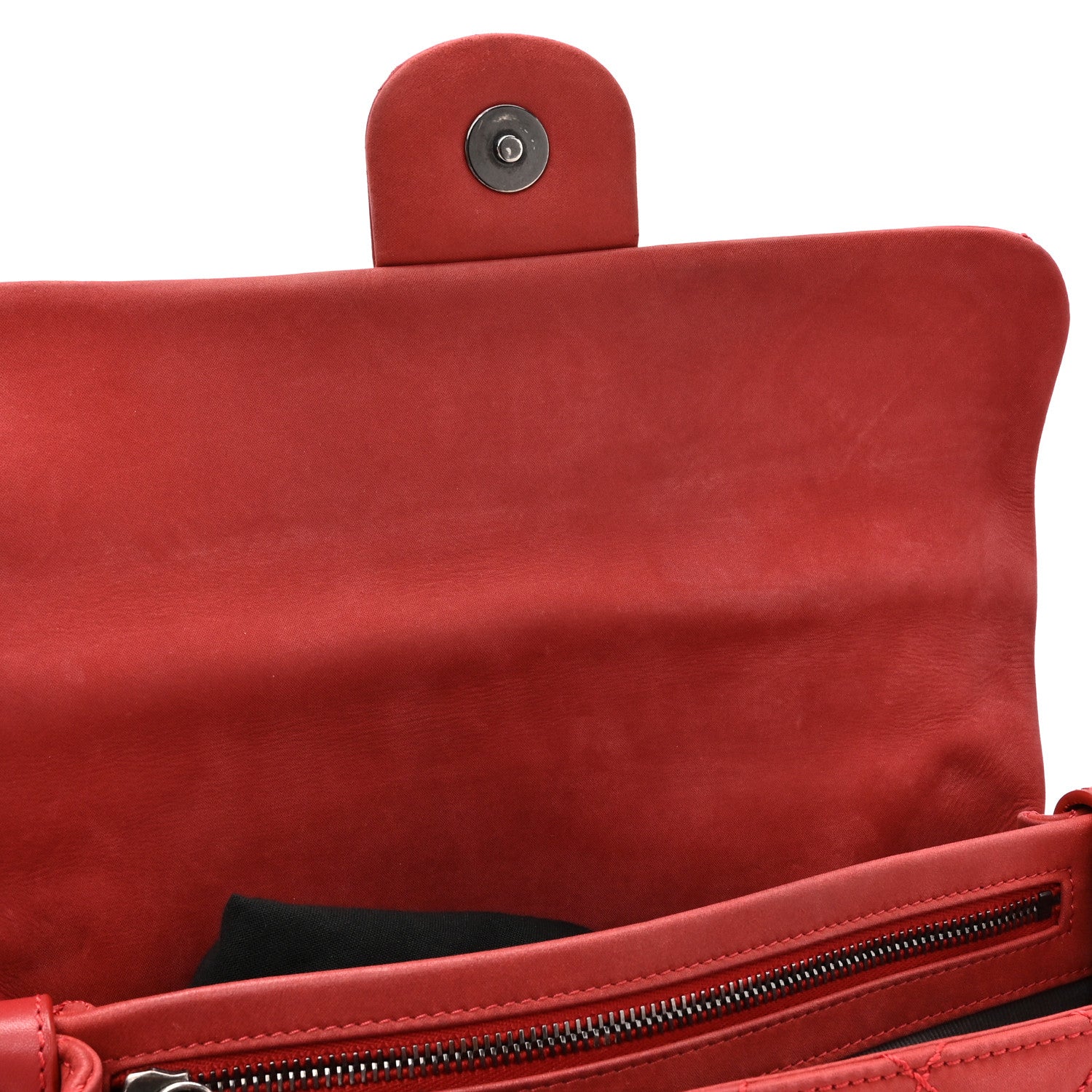 Chanel Suede Medium Coco Daily Flap Red 12 of 12