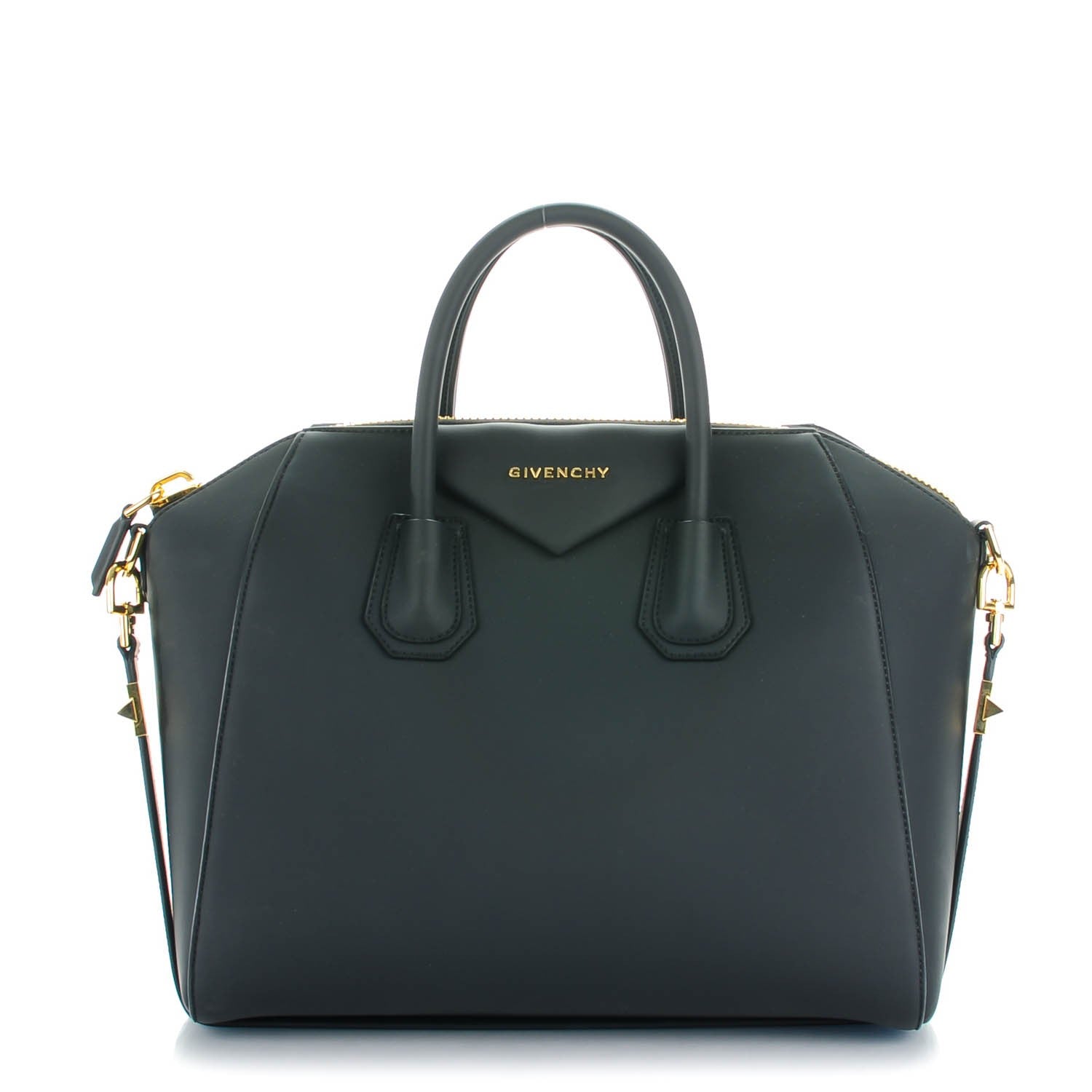 Givenchy Rubber Effect Calfskin Medium Antigona Black 1 of 7