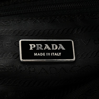 Prada Tessuto Nylon Calfskin Medium Backpack Black 6 of 12