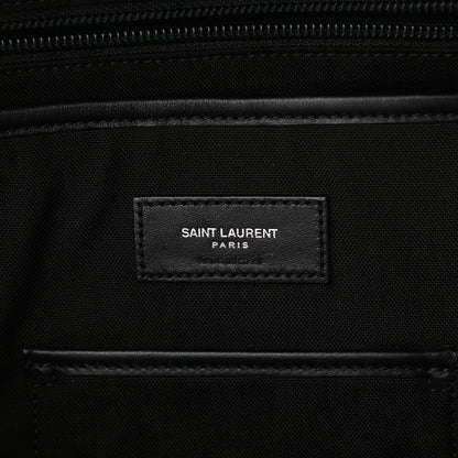 Saint Laurent Calfskin Checked Print Nuxx Backpack Black White 6 of 9
