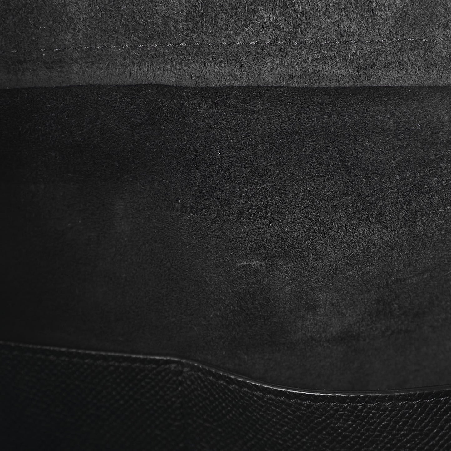 Grained Calfskin Mini Belt Bag Black