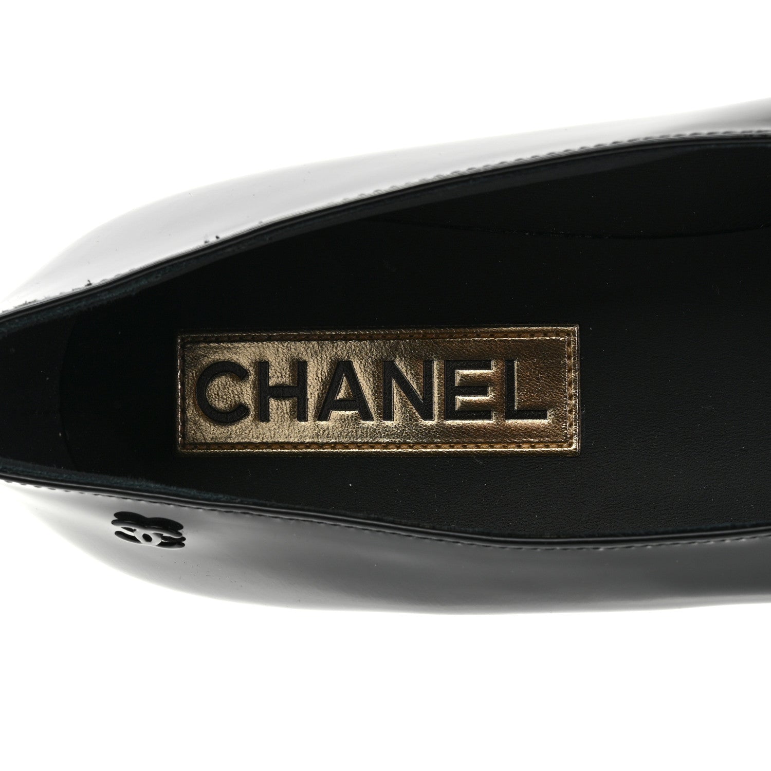 Chanel Patent Pumps 38 Black 6 of 9