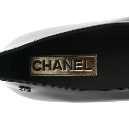 Chanel Patent Pumps 38 Black 6 of 9