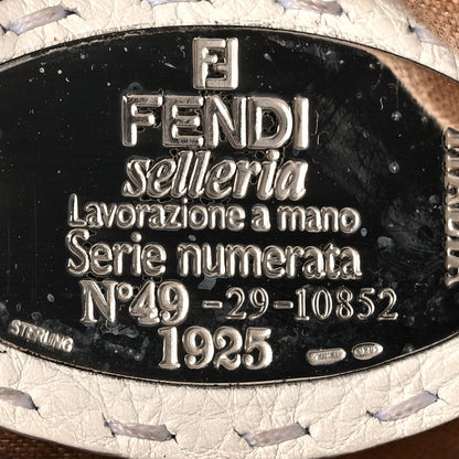 Fendi Cuoio Romano Selleria Tote White 6 of 15
