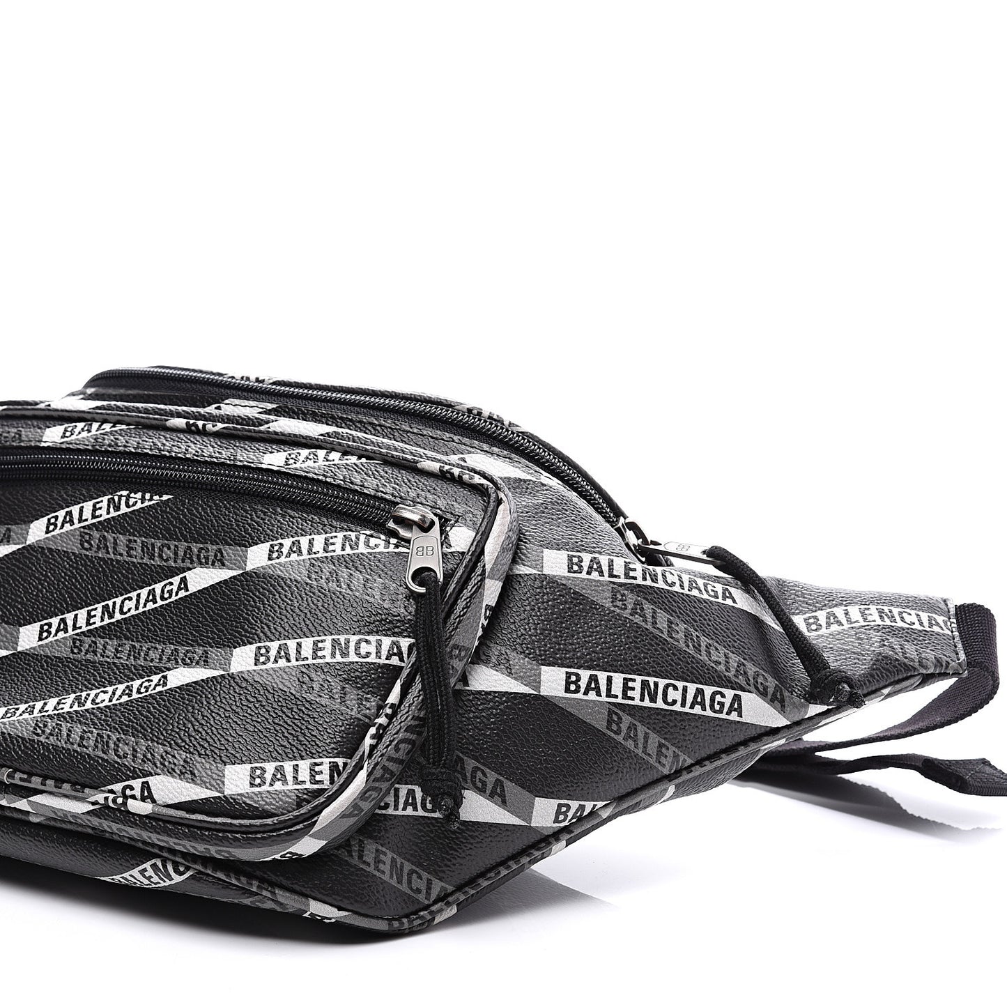 Coated Canvas Losange Monogram Explorer Belt Bag Black Grey