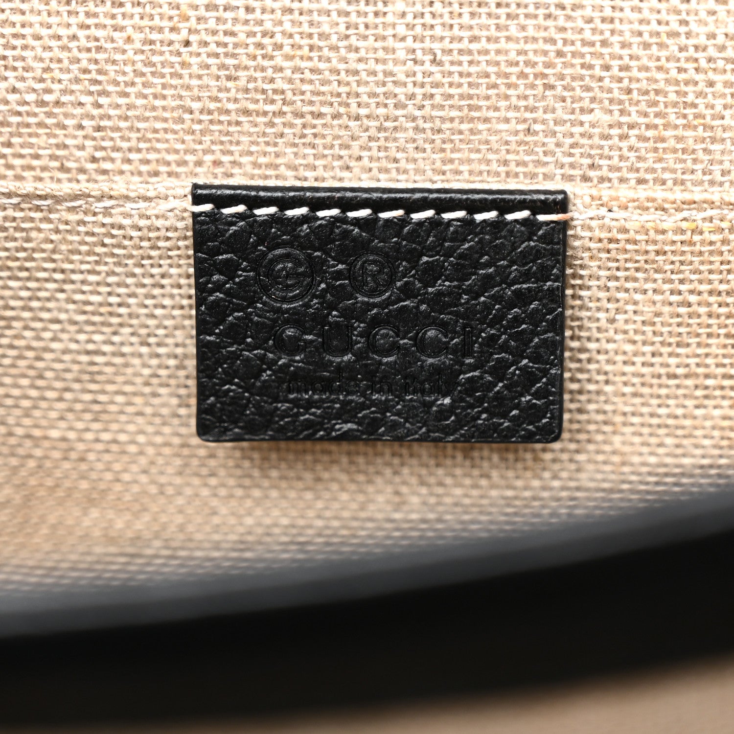 Gucci Dollar Calfskin Small Interlocking G Shoulder Bag Black 6 of 11