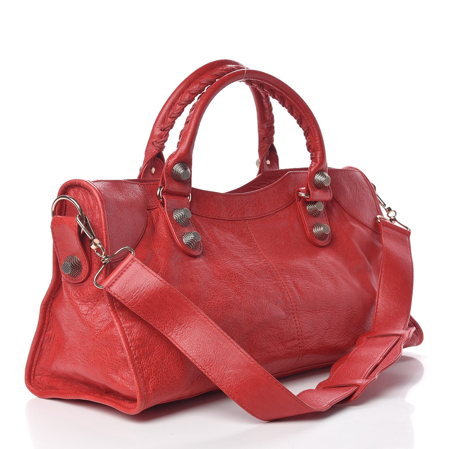 Balenciaga Agneau Giant 21 Rose Gold Hardware Part Time Coquelicot 3 of 10