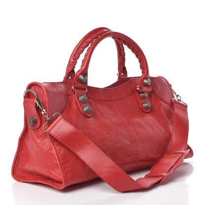 Balenciaga Agneau Giant 21 Rose Gold Hardware Part Time Coquelicot 3 of 10