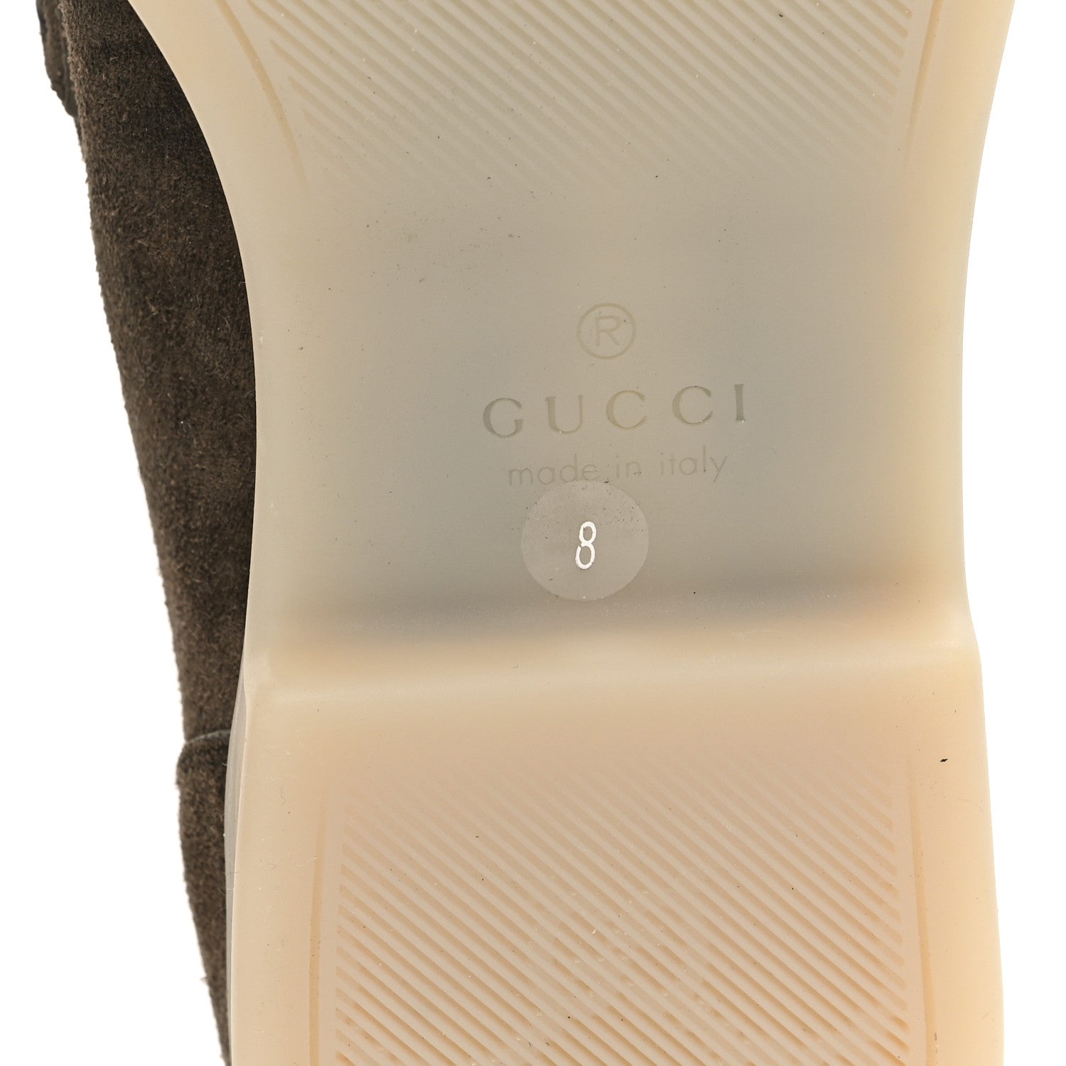 Gucci Konrad Suede Mens Horsebit Loafers 8 Olive Green 6 of 9