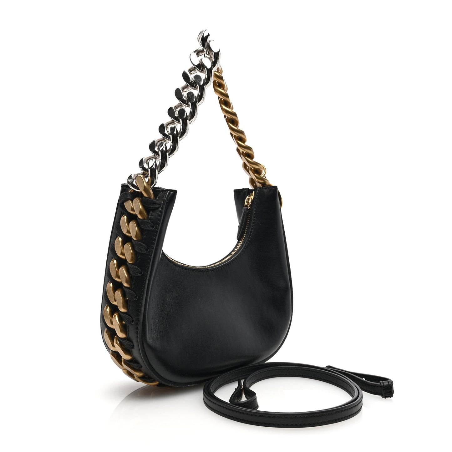 Eco Alter Nappa Small Frayme Shoulder Bag Black