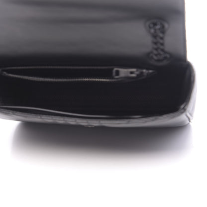 Prada Soft Calf Impunture Diagramme Flap Black 5 of 9