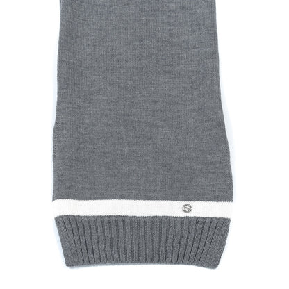 Gucci Wool Strap Scarf Gray 3 of 4