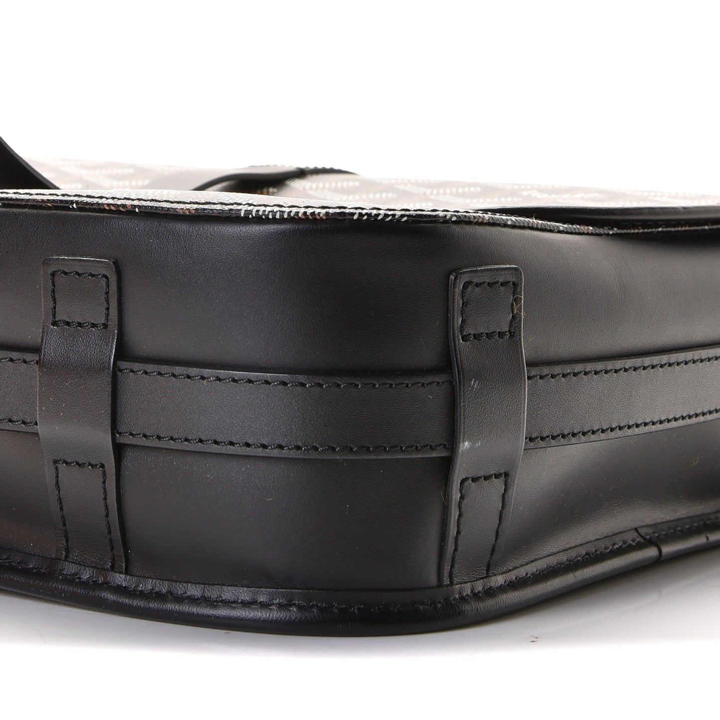 Goyardine Belvedere II MM Messenger Bag Black