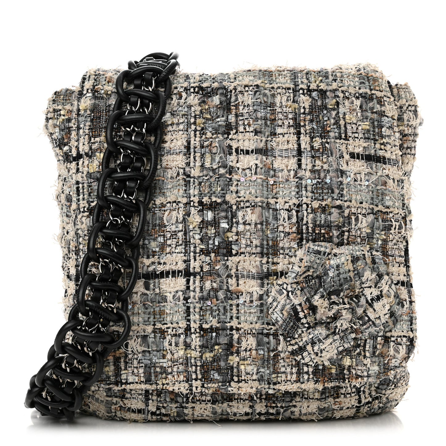 Tweed Camellia Messenger Multicolor