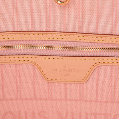 Louis Vuitton Damier Azur Neo Neverfull MM Rose Ballerine 6 of 8