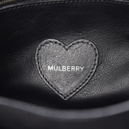Mulberry Natural Leather Mini Cara Delevingne Convertible Satchel Black 9 of 9