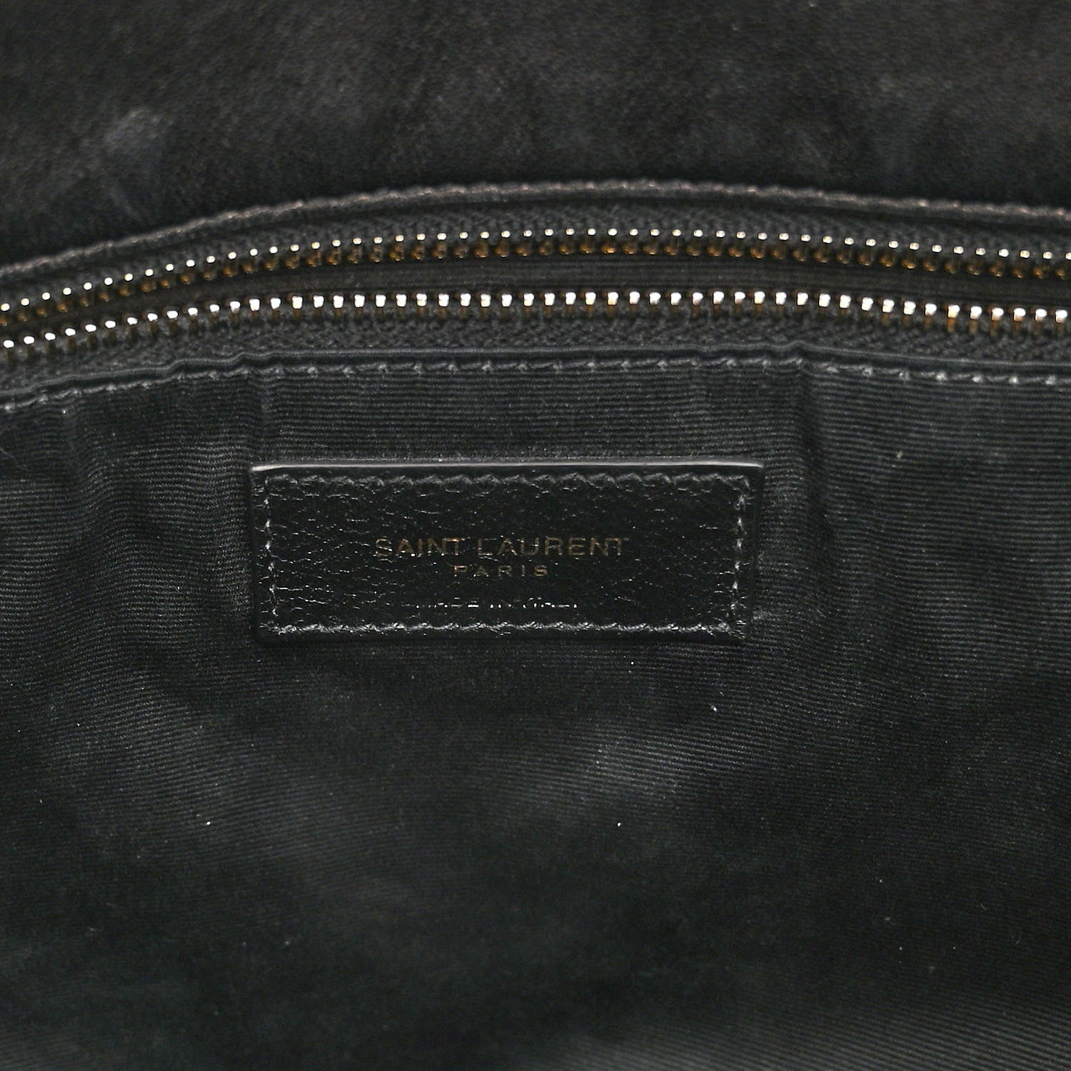 Saint Laurent Lambskin Quilted Medium Loulou Puffer Monogram Chain Satchel Black 6 of 9