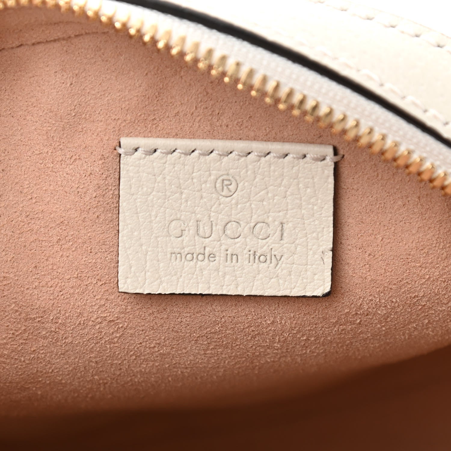 Gucci Textured Calfskin Web Mini Ophidia Round Shoulder Bag Mystic White 6 of 12