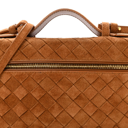 Bottega Veneta Suede Intrecciato Bang Bang Vanity Case Amber 8 of 10