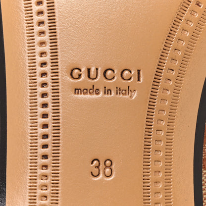 Gucci Canvas GG Monogram Horsebit Womens Jordaan Loafers 38 Beige Ruggine Rust 8 of 11