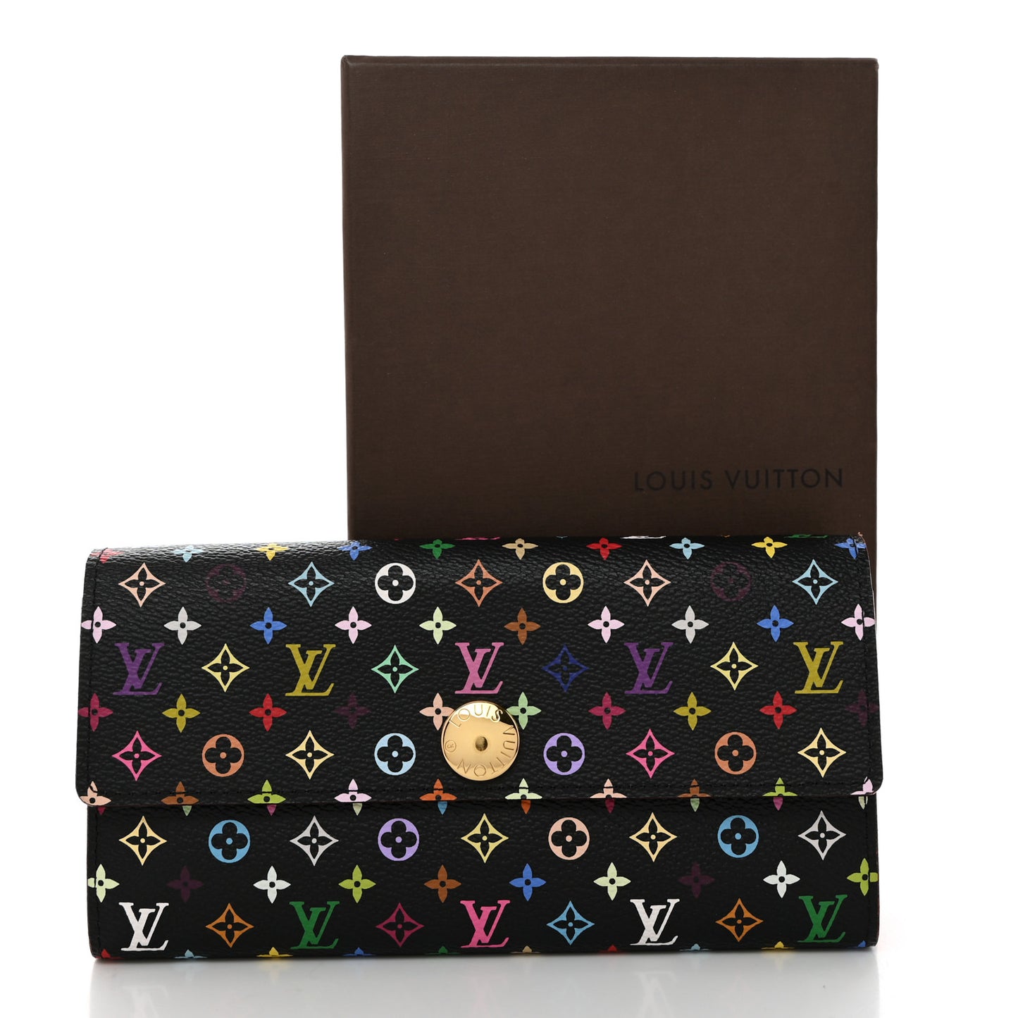 Monogram Multicolor Sarah Wallet Black Grenade