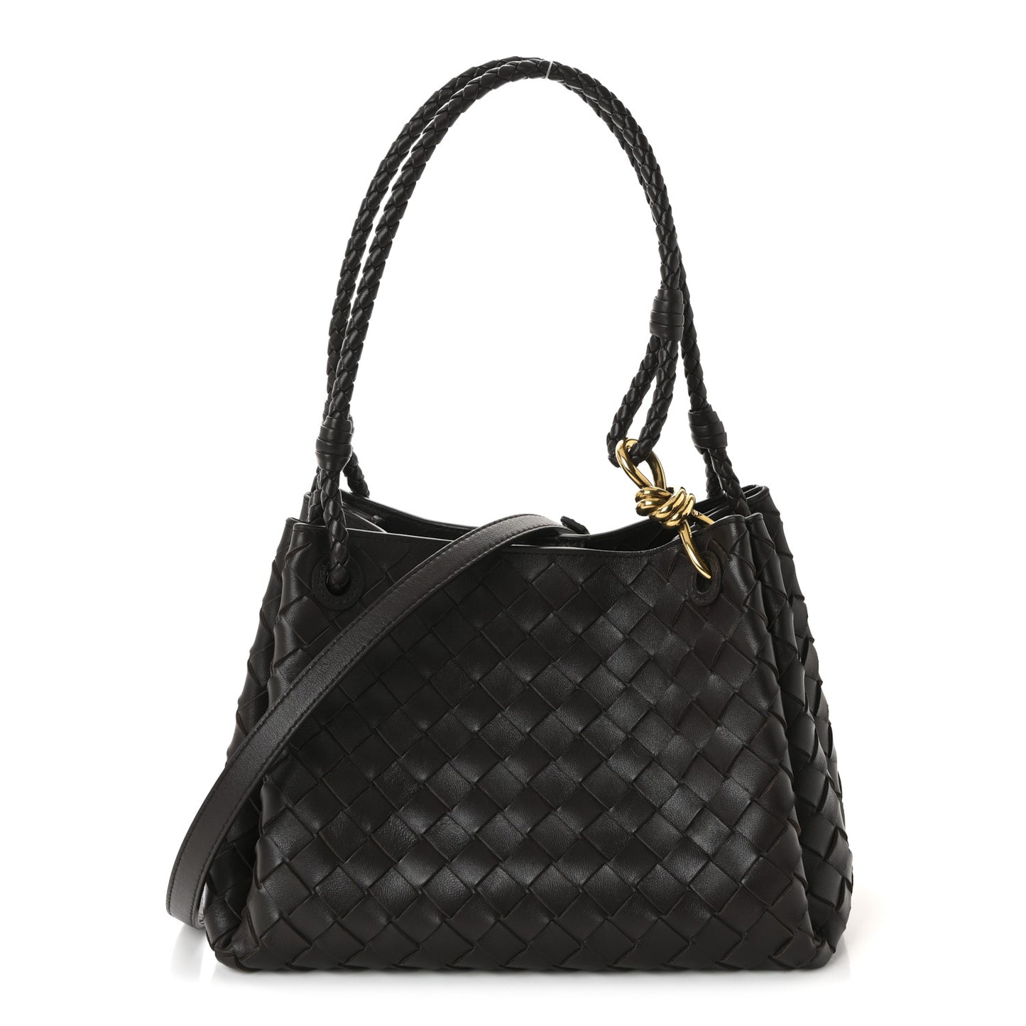 Nappa Intrecciato Medium Parachute Shoulder Bag Fondant