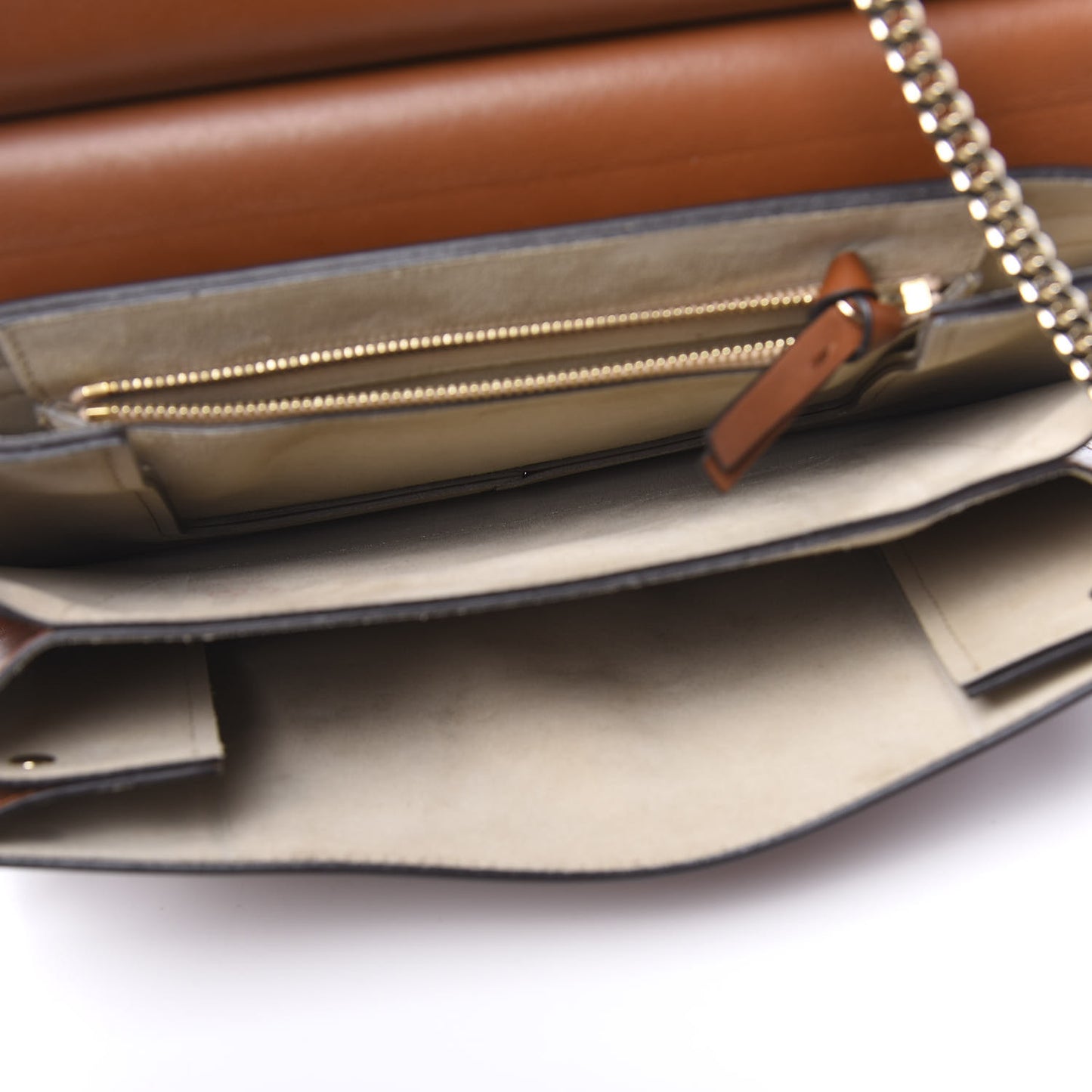 Suede Calfskin Medium Faye Shoulder Bag Tobacco