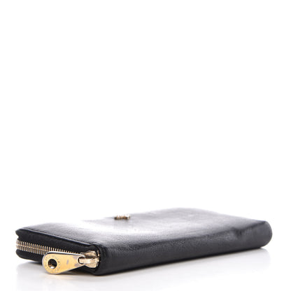 Mulberry Natural Leather Tree Zip Around Long Wallet Black 4 of 8