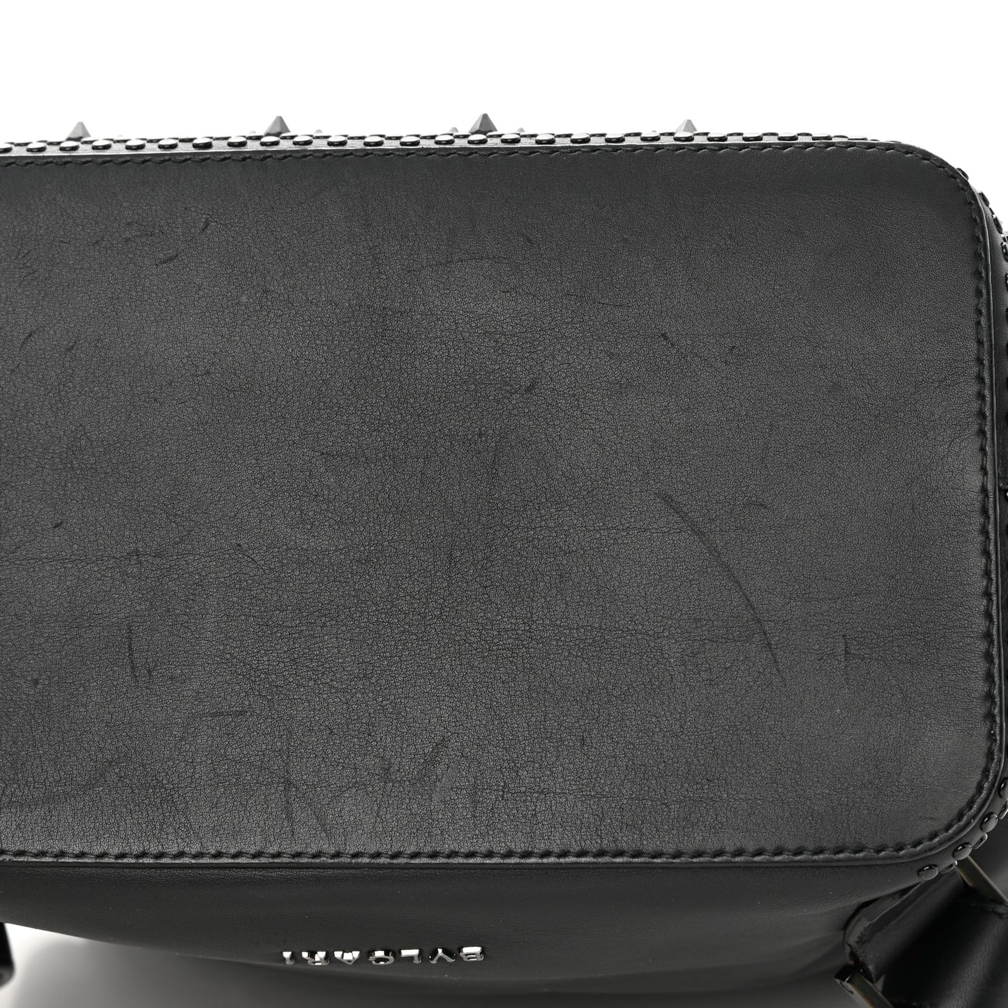 X NICHOLAS KIRKWOOD Calfskin Studded Serpenti Forever Backpack Black