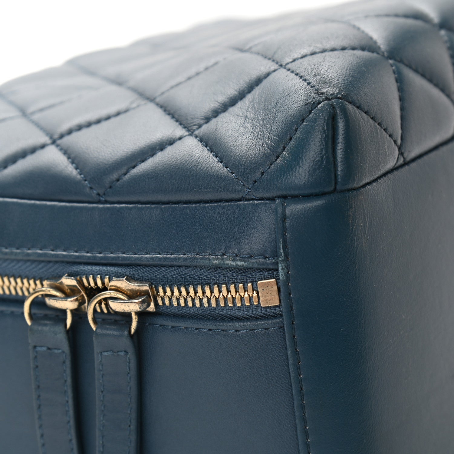 Chanel Lambskin Quilted Large Trendy CC Bowling Bag Blue 13 of 16