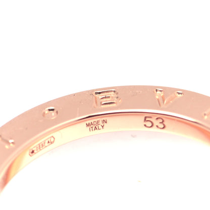 Bulgari 18K Rose Gold White Ceramic B.Zero1 Four-Band Ring 53 6.25 5 of 6