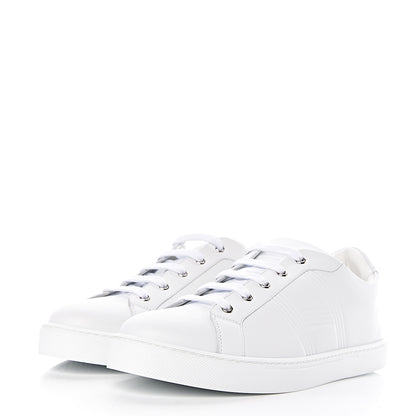 Hermes Calfskin Mens Advantage Sneakers 43 White 3 of 8