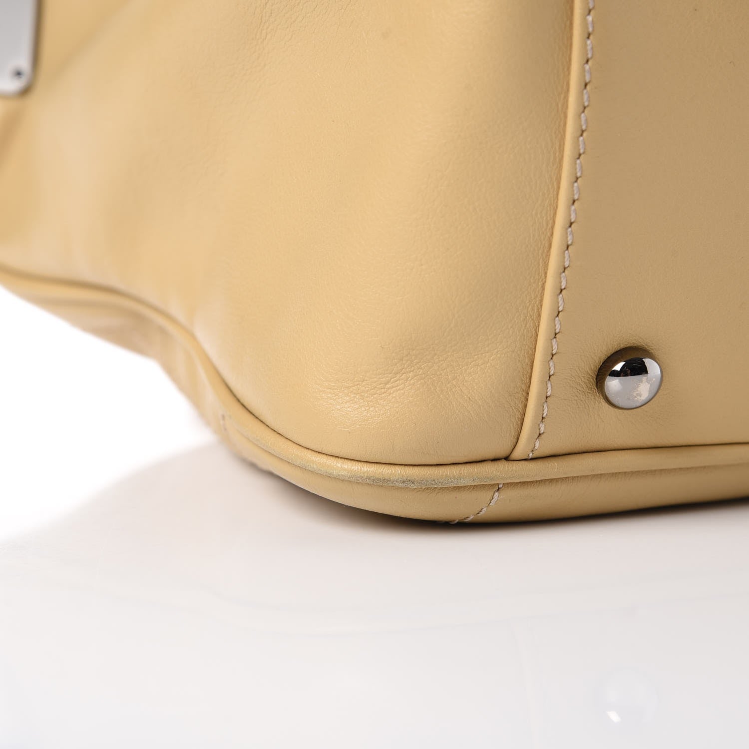 Chanel Calfskin Square Stitched Large Tote Beige 11 of 14