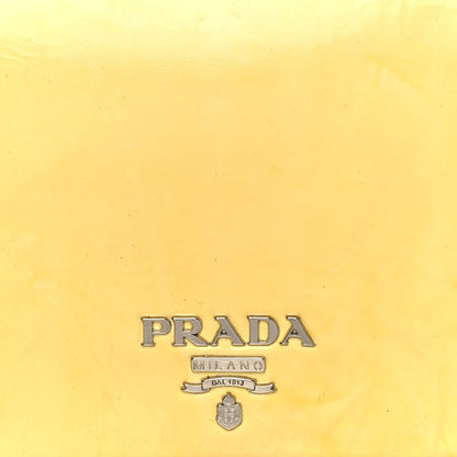 Prada Vernice Sfumata Clutch Yellow Black 8 of 17