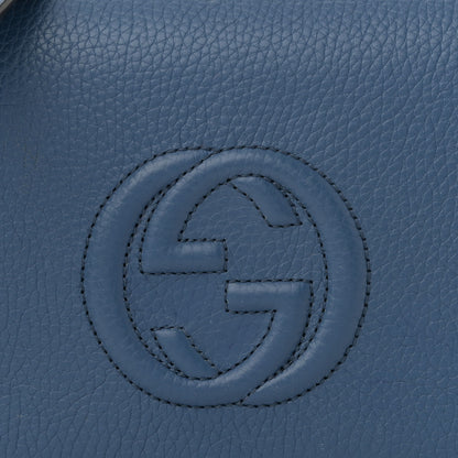Gucci Pebbled Calfskin Soho Wallet on Chain Caspian 7 of 17