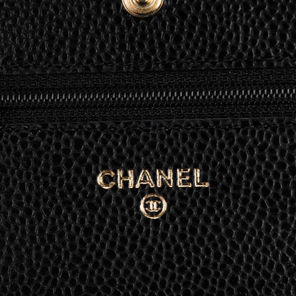 Chanel Caviar Quilted Wallet On Chain WOC Black 5 of 8