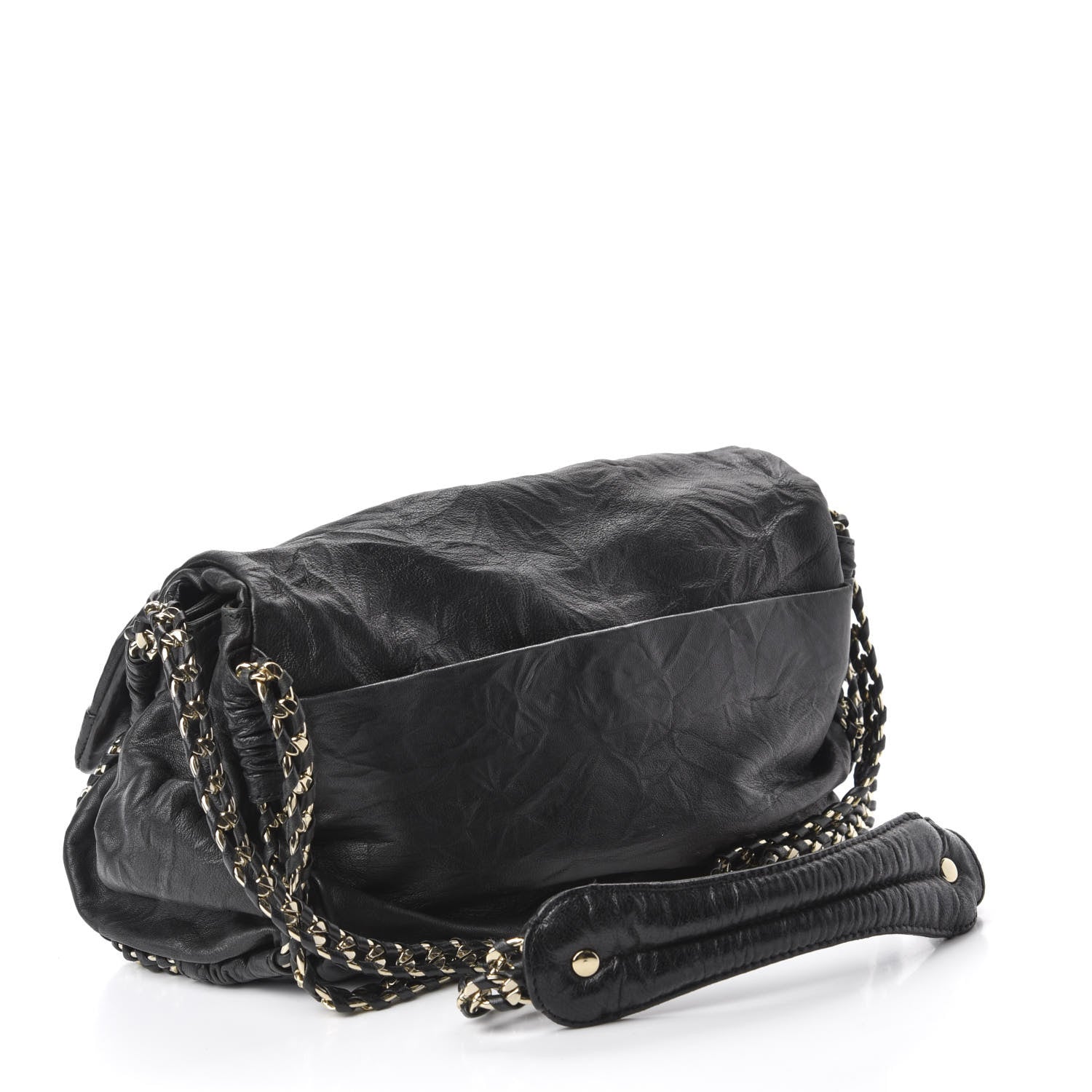 MCM Lambskin Flap Bag Black 3 of 11