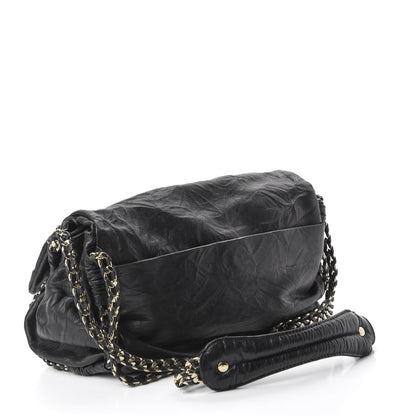 MCM Lambskin Flap Bag Black 3 of 11