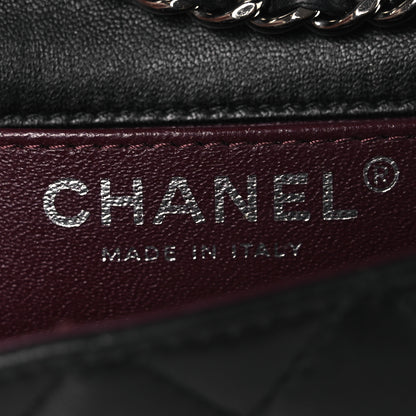 Chanel Lambskin Quilted Double Mini Flap Crossbody Black 6 of 11
